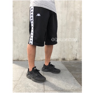 40sneaker®️Kappa 黑白 串標短褲