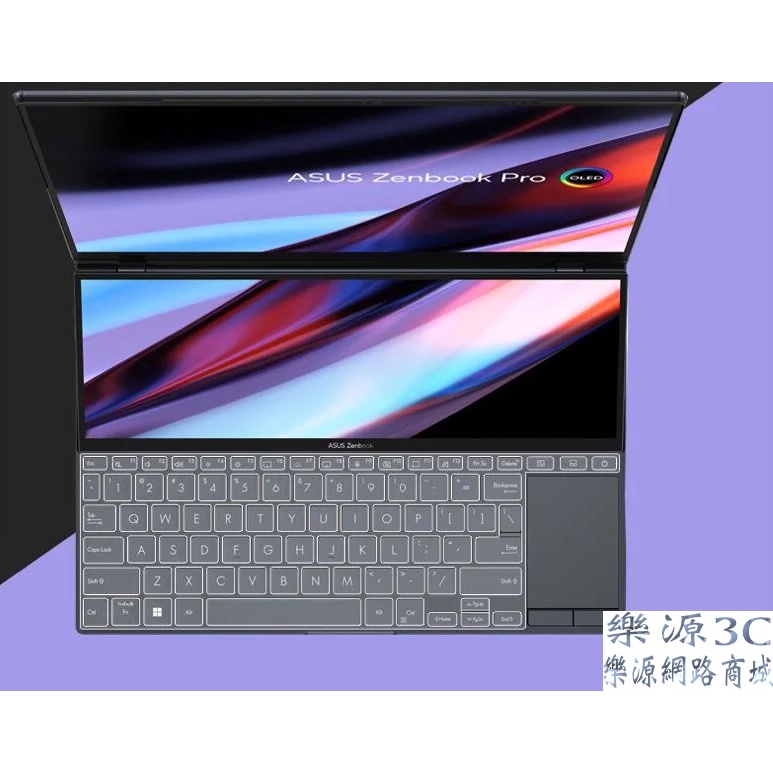 鍵盤膜 鍵盤保護膜 適用於 華碩 ASUS ZenBook Pro 14 Duo OLED UX8402Z 樂源3C