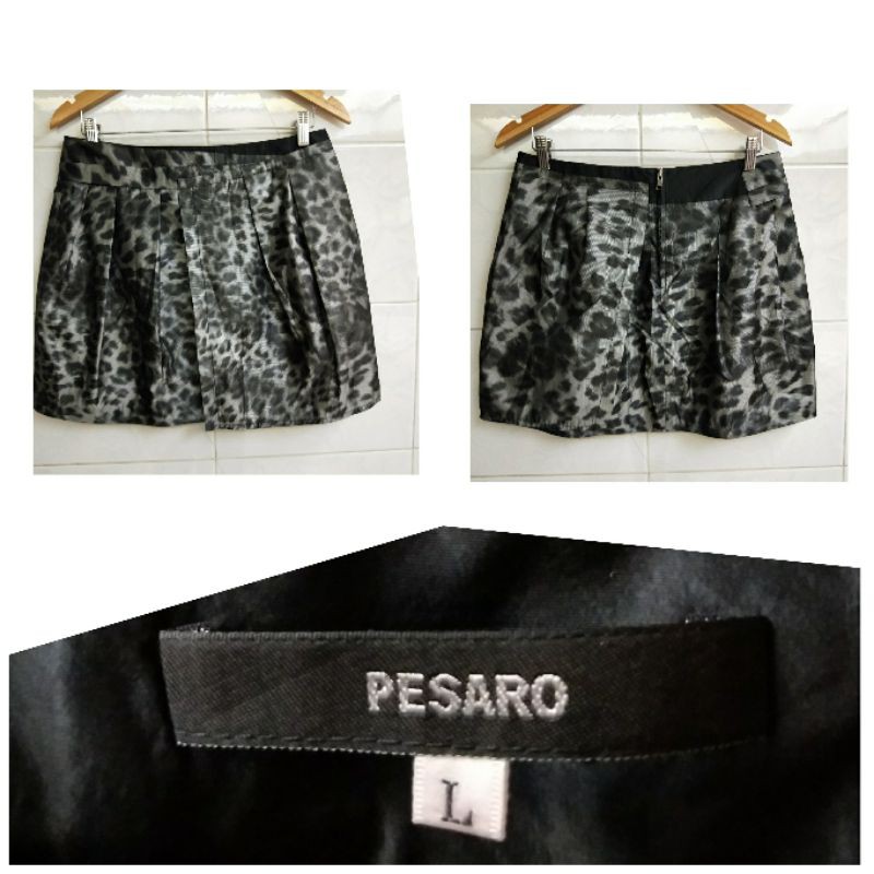 PESARO豹紋短裙-L