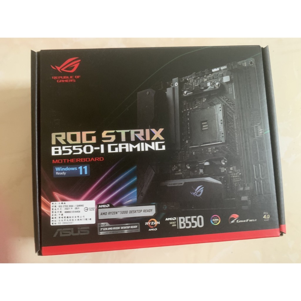 ROG STRIX B550-I GAMING【2021/10購買】【保固5年】【僅上機測試】