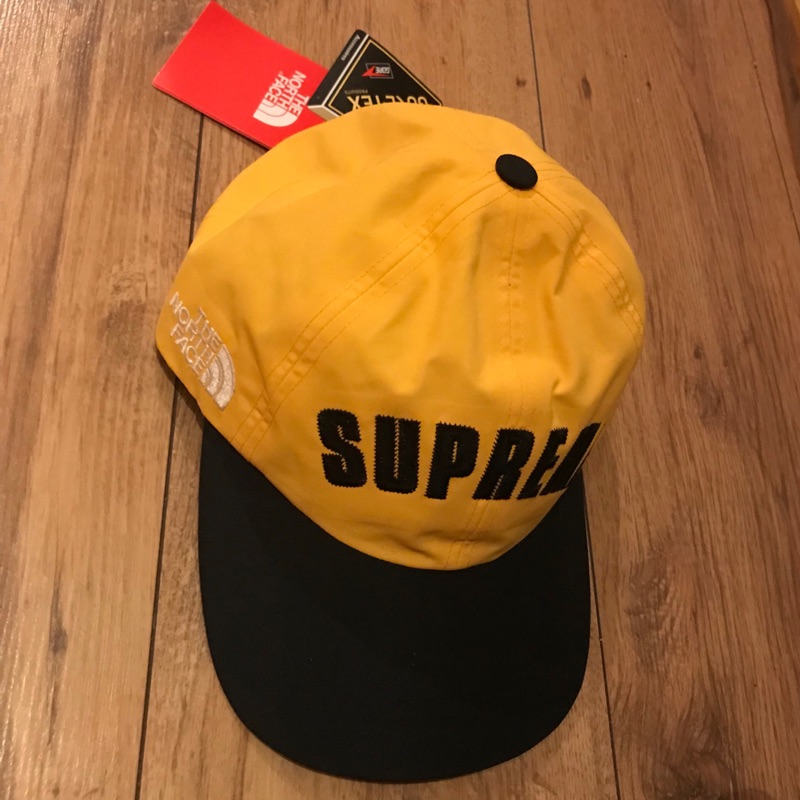 supreme north face yellow