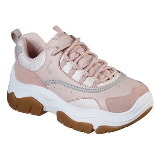 保證正品官網同步~skechers 74237 LTPK 夏季新品休閒同色調時尚厚實厚底運動鞋氣墊 記憶鞋墊