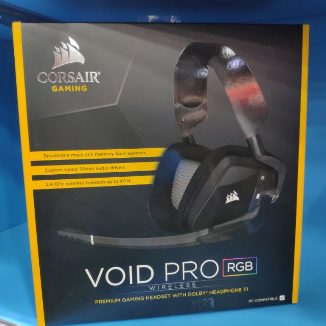 全新台灣公司貨 CORSAIR 海盜船 VOID PRO Surround 7.1聲道耳機麥克風 有線/無線