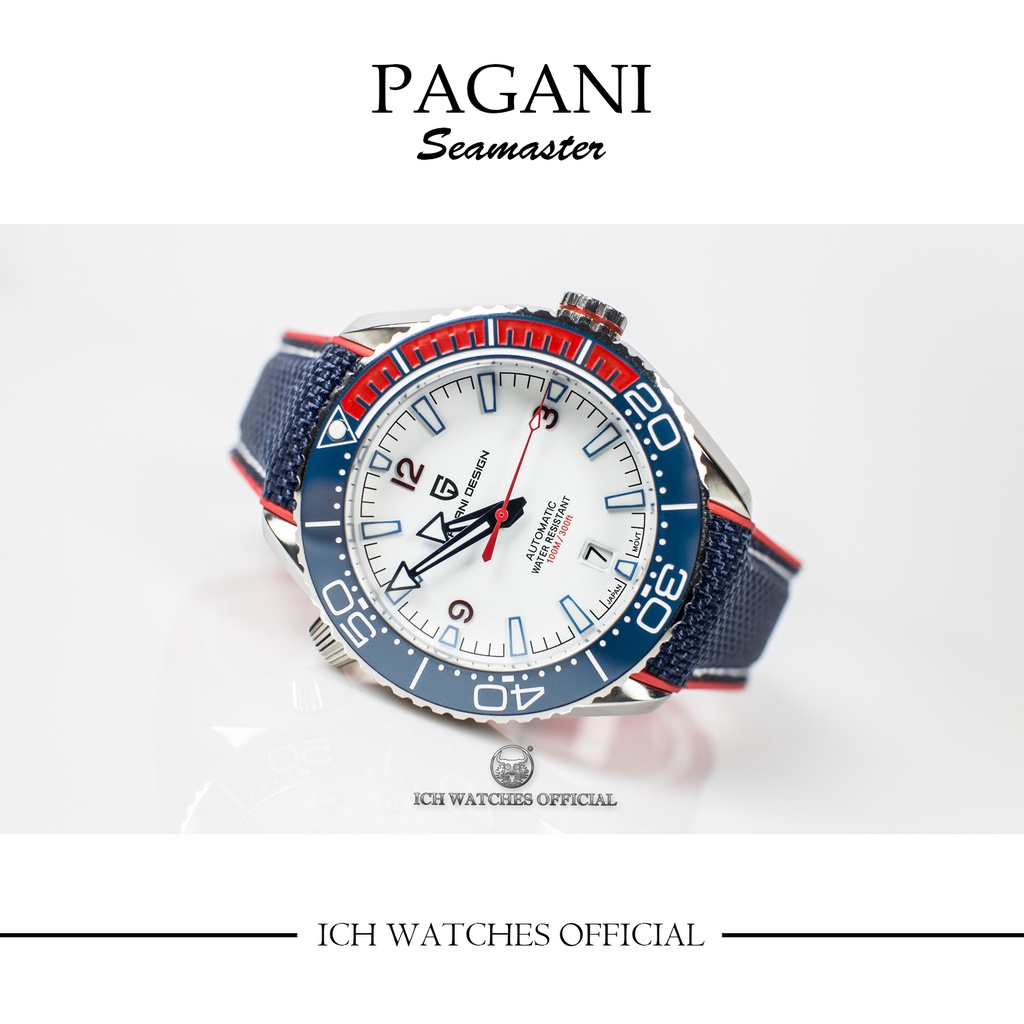 原裝進口Pagani design PD-1679美國盃競賽系列海馬機械錶-男錶運動錶潛水錶生日禮物情人節禮物007