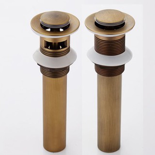 下水器 排水器 臉盆 面盆 按壓 彈跳 溢水孔 陶瓷盆 復古 全銅 古銅拉絲 工業風 洗臉盆 出水 下水 按壓儲水 排水