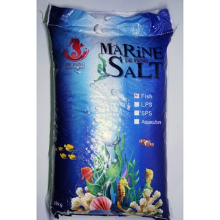 德灃生技海馬繁殖場---"海水魚用"專業繁殖場自家用鹽,優質純淨海鹽(海水素) 觀賞魚專用鹽 20公斤袋裝