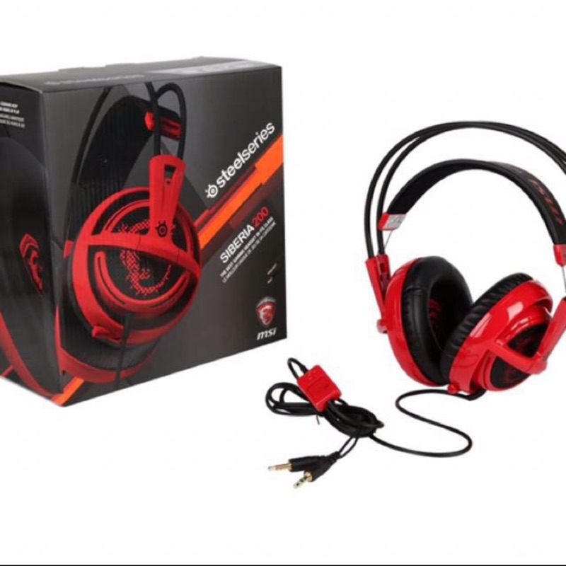 SteelSeries 賽睿 西伯利亞Siberia 200 耳麥 紅色（MSi)