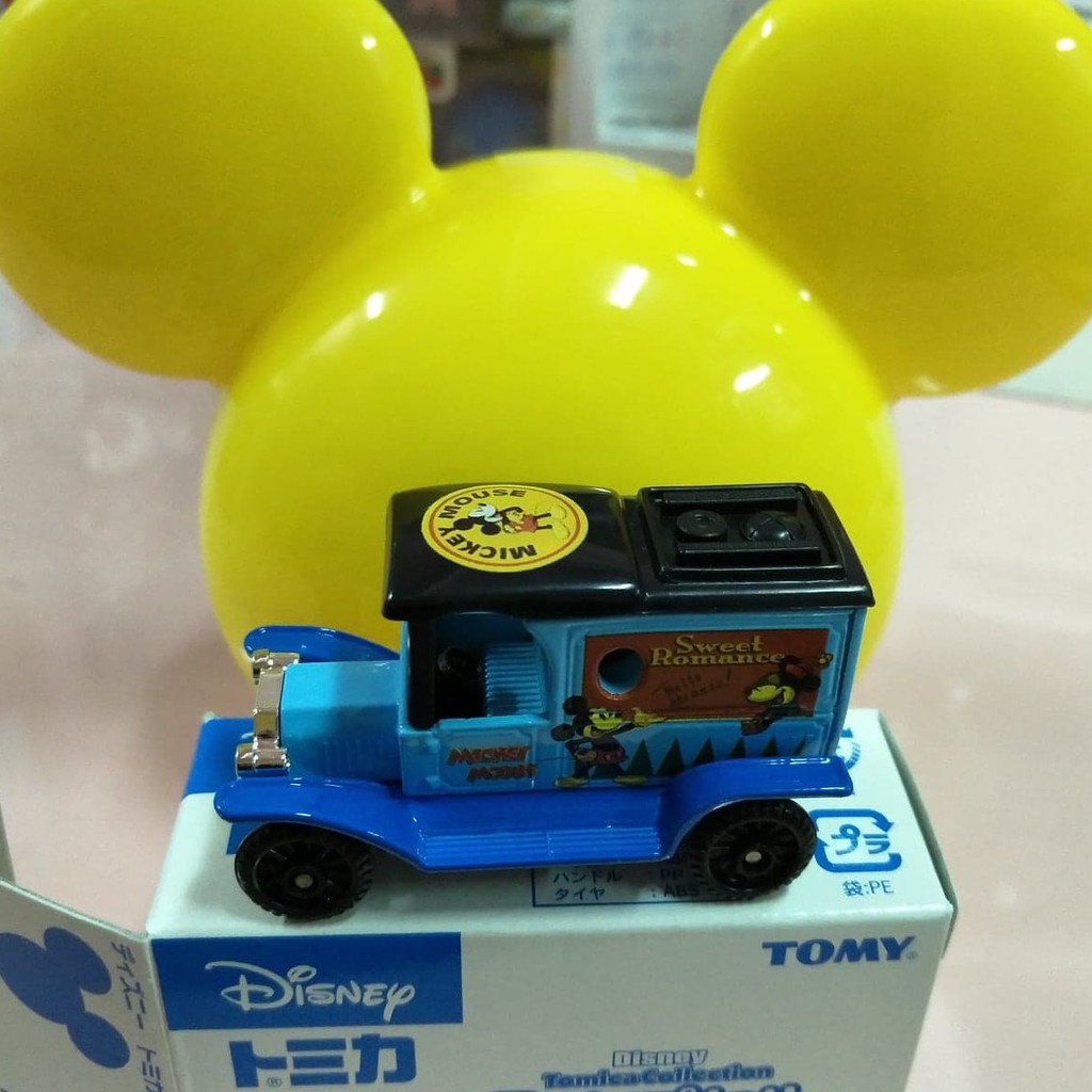 Tomica多美 Disney 廸士尼抽抽樂第1彈藍色米奇老爺車F11-1（附米奇蛋頭）