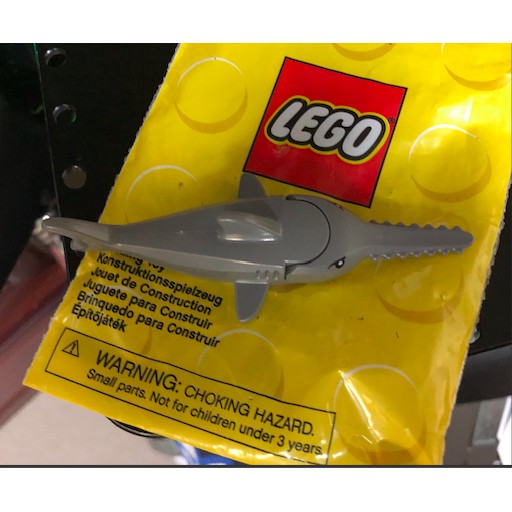 Lego 樂高  動物 深藍灰色劍齒鯊魚 (60095)(Dark Bluish Gray)