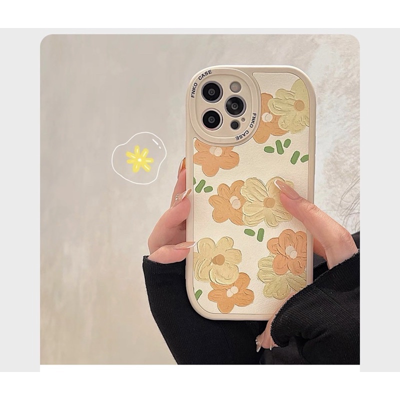 [全新]iphone12pro手機殼-黃色小花款