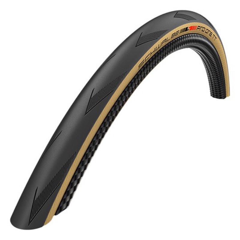 SCHWALBE PRO ONE TT 膚色無內胎用外胎 25C 全新