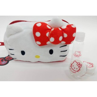 303生活雜貨館 Hello Kitty 凱蒂貓 雙子星 絨毛化妝包旅行組
