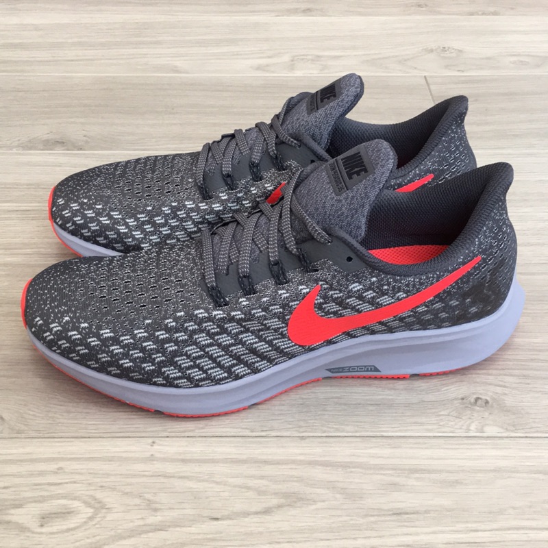 《TNT》NIKE AIR ZOOM PEGASUS 35 男 氣墊 訓練 健身 慢跑鞋 灰紅 942851006