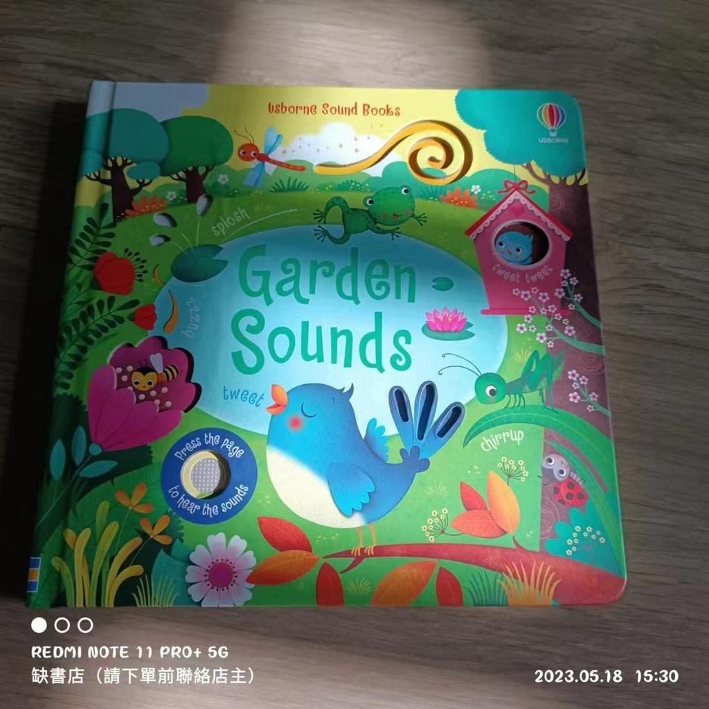 訂購🍀英文硬頁觸摸音效書Usborne Sound Books: Garden Sounds🍀【缺書店】