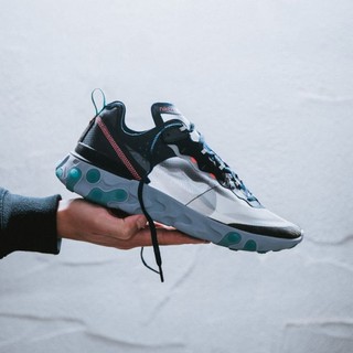 【S.M.P】Nike React Element 87 蒂芬尼綠 灰綠 半透 跑鞋 AQ1090-005