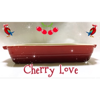 Le Creuset 長方型烤盤 26cm (大) & 19cm (小）Cherry Red 櫻桃🍒紅色