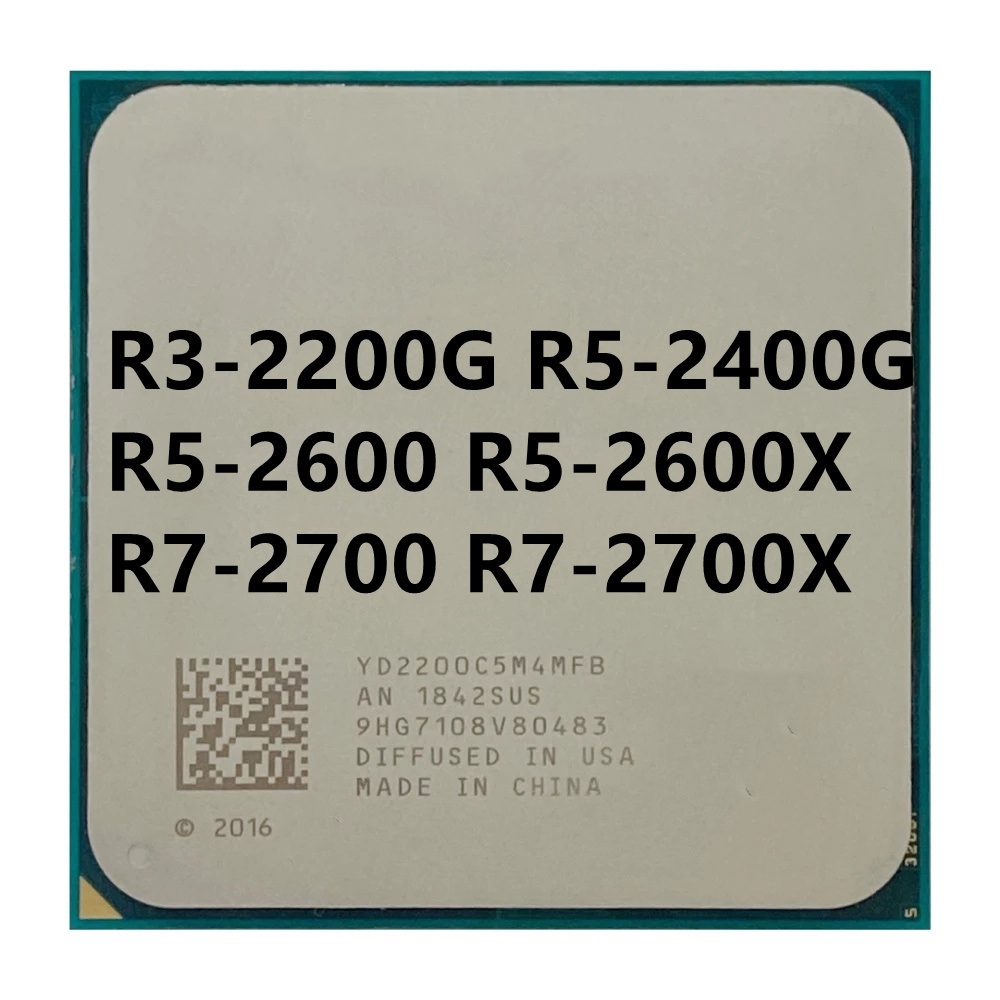 銳龍 R3-2200G R5-2400G R5-2600 R5-2600X R7-2700 R7-2700X CPU處理
