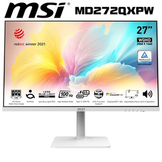 MSI 微星 MD272QXPW 白色 27吋 2K IPS平面螢幕 (100Hz/內建喇叭) 現貨 廠商直送