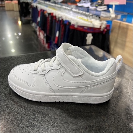 NIKE COURT BOROUGH LOW 2 中童 運動 休閒鞋 BQ5451-100 全白 板鞋
