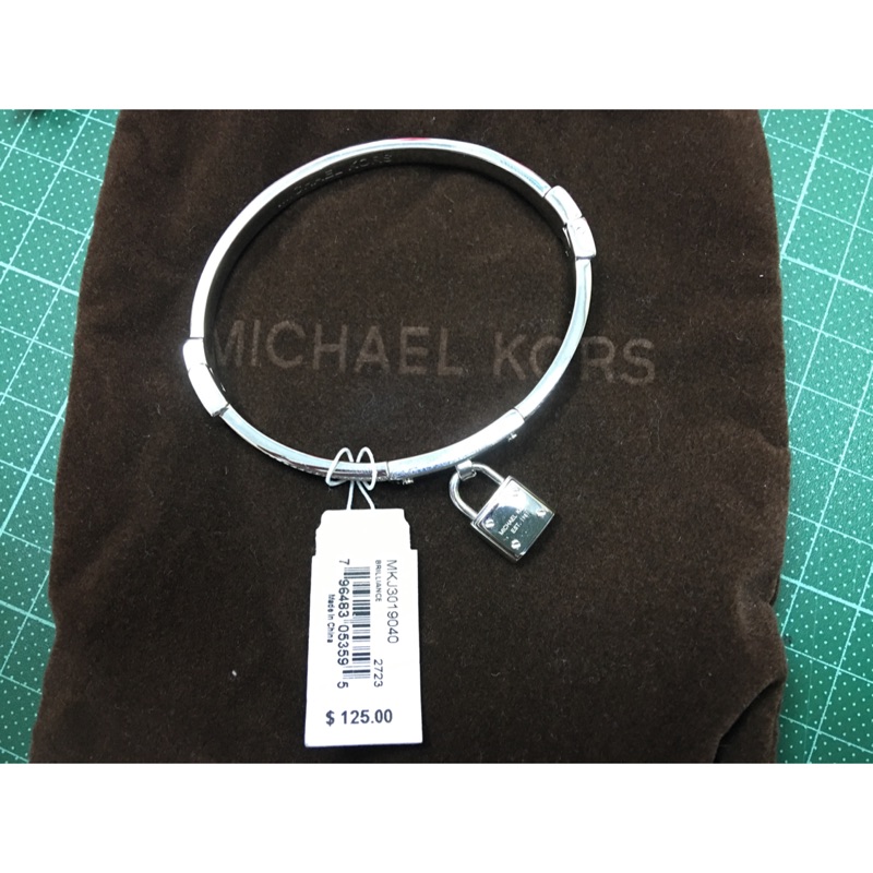 MICHAEL KORS小碎鑽+鎖頭造型手環