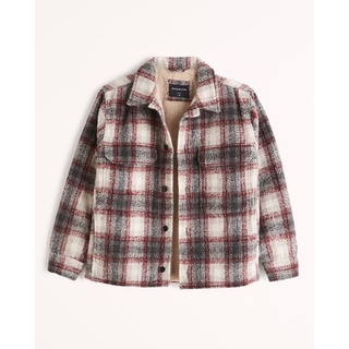 Abercrombie & Fitch A&F Sherpa-Lined Shirt Jacket 雪帕襯衫式夾克外套