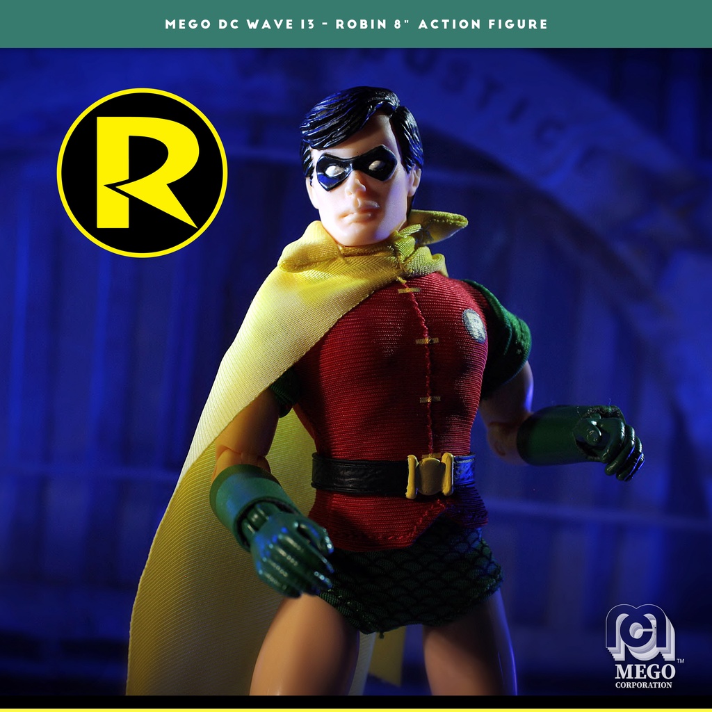 【撒旦玩具 SatanToys】預購 MEGO【DC 美漫】羅賓  蝙蝠俠助手 跟班 Robin 美式復古吊卡 可動人偶