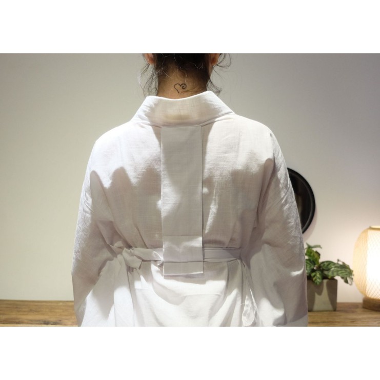 日本和服浴衣羽織白色內搭平紋棉肌襦袢包含領芯 蝦皮購物
