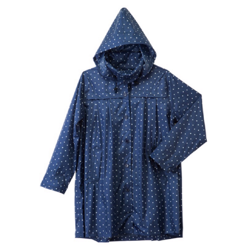 🎈代售🎈免運🚚 Bonita風衣型湛藍色點點雨衣 雨衣 bonita bonita雨衣 點點 風衣型 風衣型雨衣