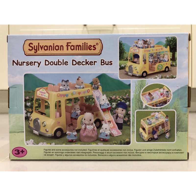 sylvanian families nursery double decker bus