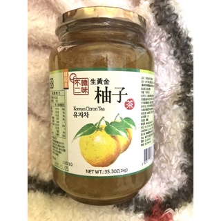 韓味不二韓國🇰🇷生黃金柚子茶 柚子果醬 1公斤