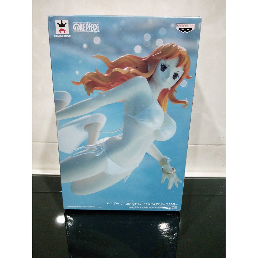 全新 正版 金證 景品 娜美 航海王 海賊王 One piece NAMI 白色 造型師X寫真家 泳裝 性感 美女公仔