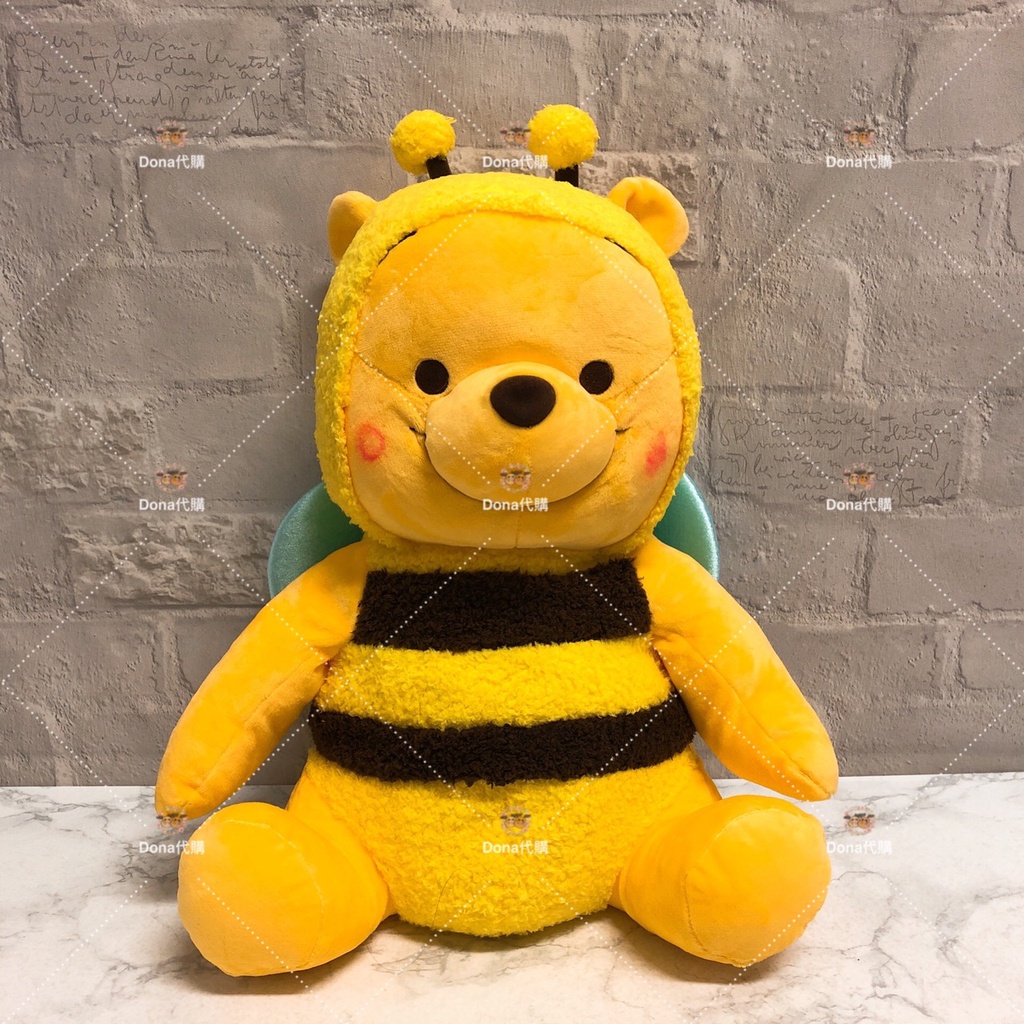 🌸Dona代購🌸日本正版 超大隻迪士尼小熊維尼蜜蜂裝扮 娃娃/玩偶 F241