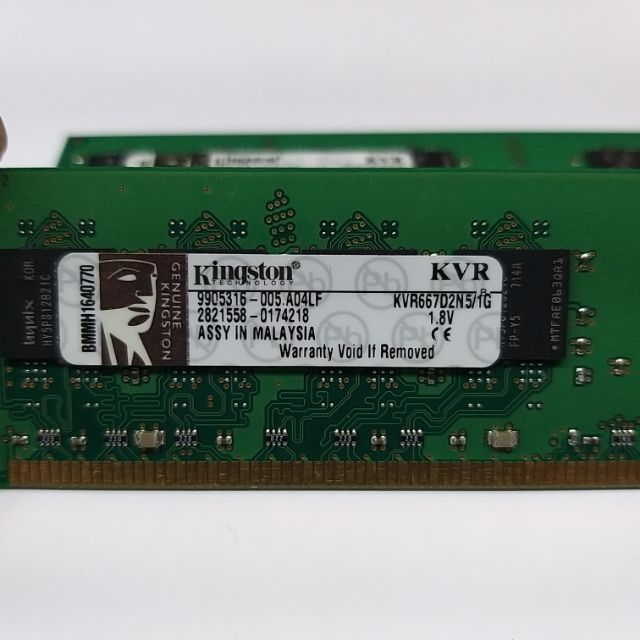 金士頓 Kingston KVR667D2N5/1G DDR2-667 1G/128x64 Memory