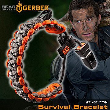 【angel 精品館 】GERBER Bear Grylls Survival Bracelet貝爾求生手環001773