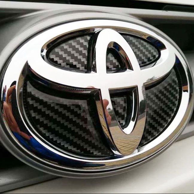 Toyota豐田 碳纖維卡夢 車標貼Altis/RAV4/Sienta/VIOS/Yaris/ CHR改裝車標