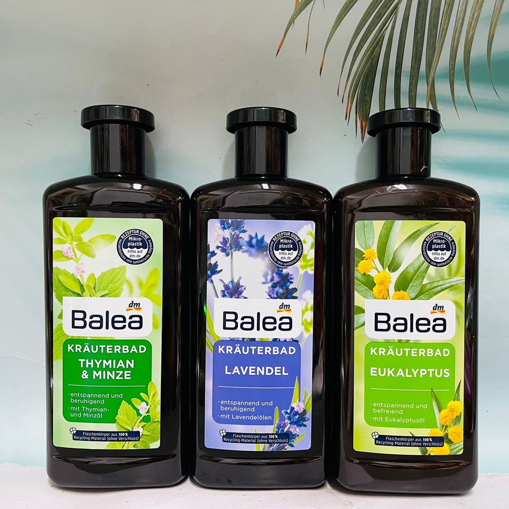 德國 Balea 沐浴泡澡精油露 500ml 百里香薄荷/薰衣草/尤加利 三款口味可選