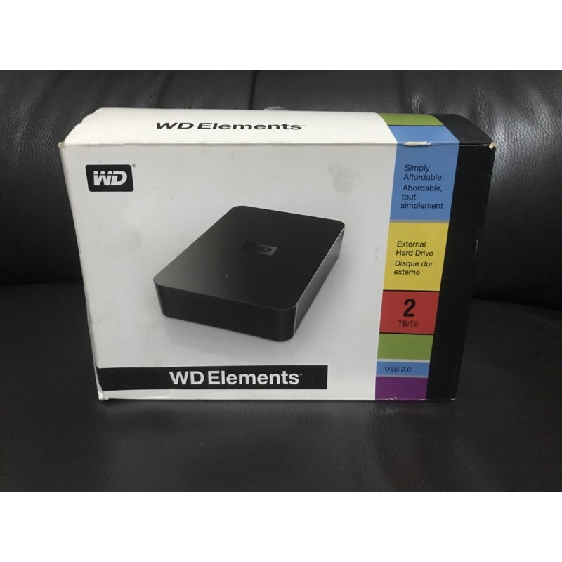 Wd elements 外接式硬碟 2TB