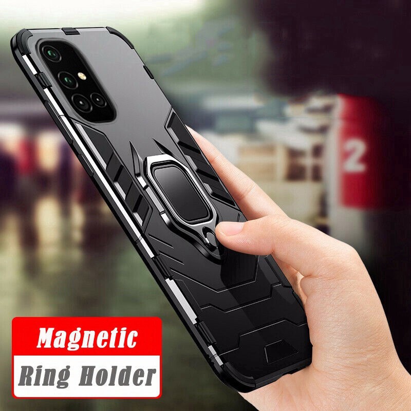 Realme 7 Pro Realme 7【磁環支架保護套】硬甲混合防震手機殼手機殼