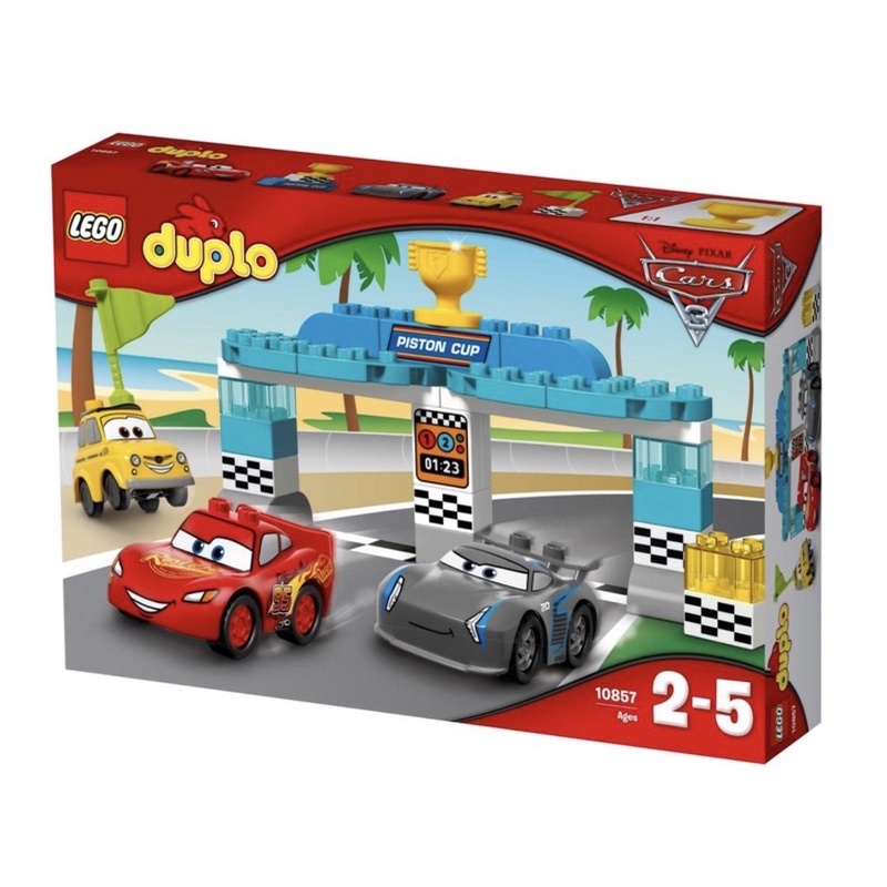 [正品自售] LEGO Duplo 樂高得寶系列 10857 迪士尼汽車總動員3活塞杯(二手)