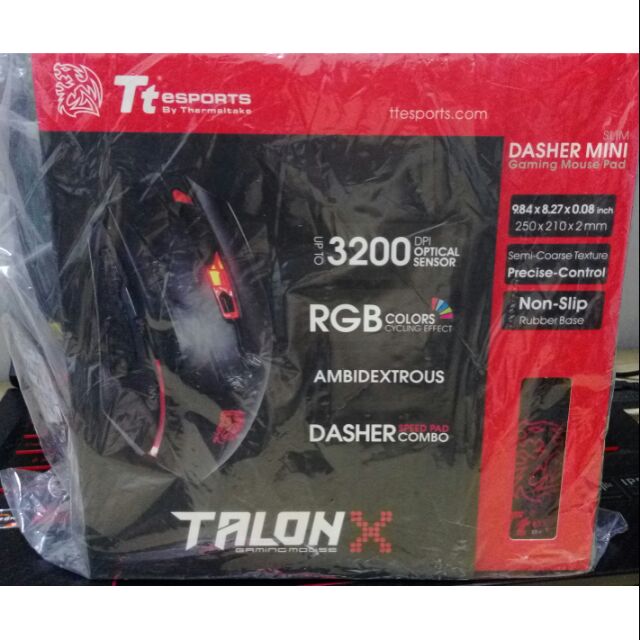 Tt eSPORTS 塔龍(TALON X)滑鼠與滑鼠墊 組合包