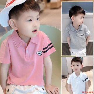 熱銷款polo衫 男童短袖T恤 兒童夏季翻領POLO衫 童裝小孩夏裝寶寶中小童半袖上衣