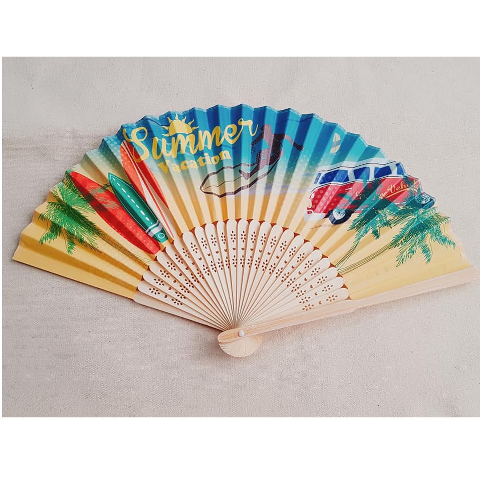 全新 度假風和風摺扇竹扇扇子 蝦皮購物