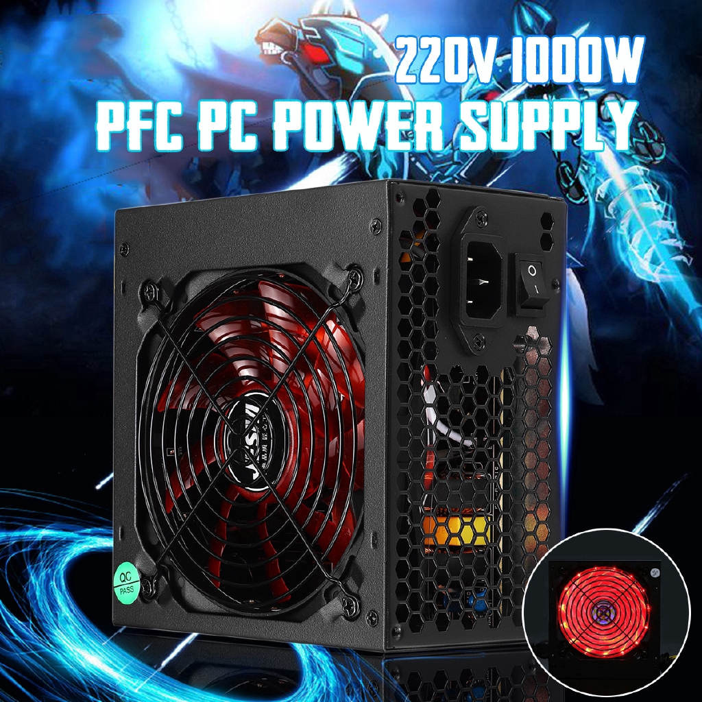 具有atx 12 2 3的2v Pfc Pc電源4端口8針1000w台式機機箱電源 蝦皮購物