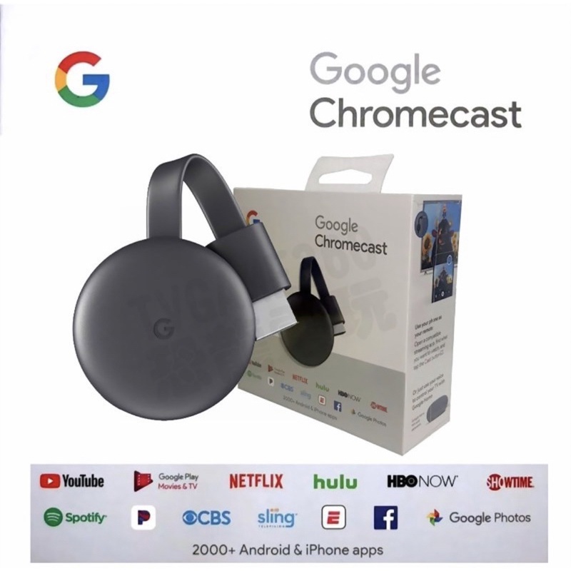 Google Chromecast 第三代 v3 多媒體無線投放裝置 串流播放 電視棒