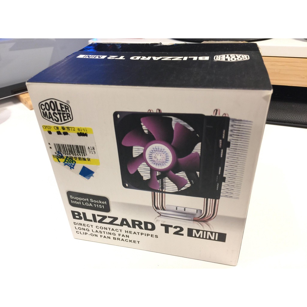 酷媽coolermaster塔扇 暴雪T2 mini 完整盒裝 風扇 小機殼首選 1200 AM4腳位 都可安裝