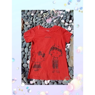 ♥️【現貨供應】Lativ聯名款 櫻桃小丸子/Hello KItty 二手T恤 二手短袖上衣(商品完整)