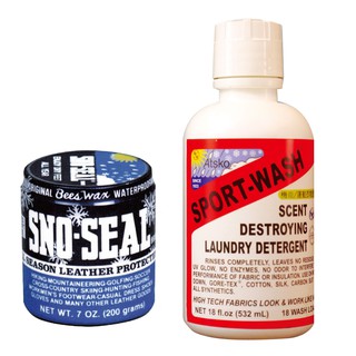 ATSKO Sno-Seal 保革油 #1330 & SPORT-WASH機能運動衣物洗劑_532ml #1338