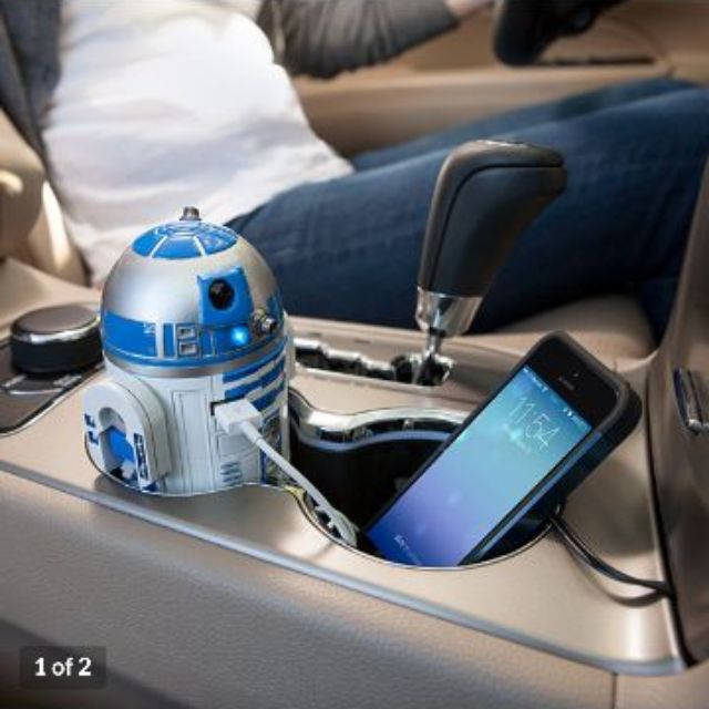Star war R2D2 車充usb 插頭充電器 有聲音 美國購回