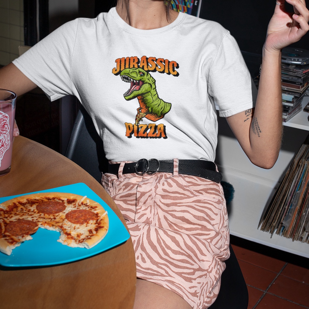 JURASSIC PIZZA 中性短袖T恤 6色 侏儸紀公園侏儸紀世界恐龍趣味Tee潮T上衣T Rex暴龍禮物活動電影