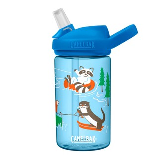 飛岳戶外-CamelBak 400ml eddy+ 兒童吸管運動水瓶 湖濱動物